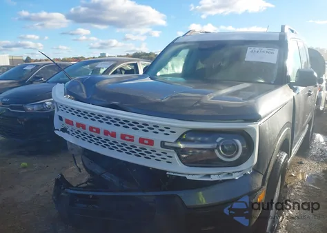 2025 Ford Bronco Sport Heritage из США, поврежденный, VIN 3FMCR9GN4SRE39810